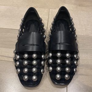 Alexander Wang studded flat loafers